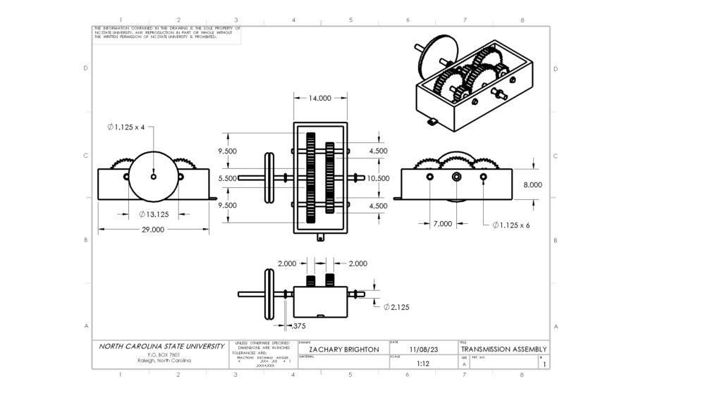 Transmission Assembly Drawing